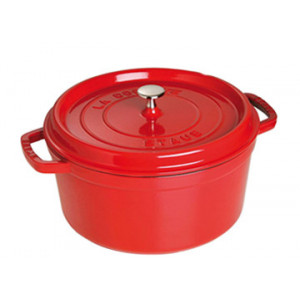 STAUB Cocotte Fonte Ronde 24 cm Rouge Cerise 3,8 L