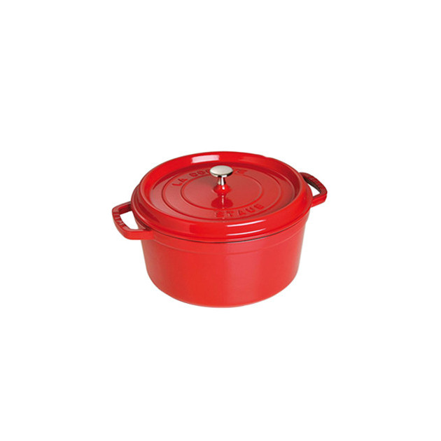 STAUB Cocotte Fonte Ronde 24 cm Rouge Cerise 3.8 L