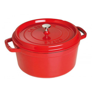 STAUB Cocotte Fonte Ronde 28 cm Rouge Cerise 6,7 L
