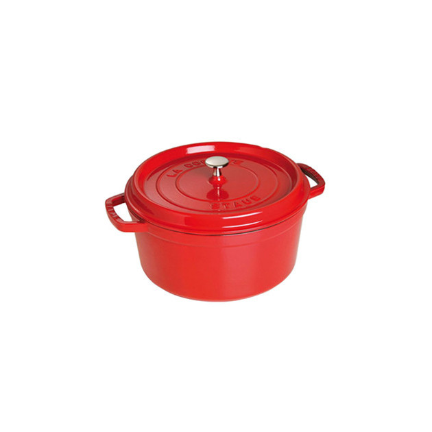 STAUB Cocotte Fonte Ronde 28 cm Rouge Cerise 6.7 L