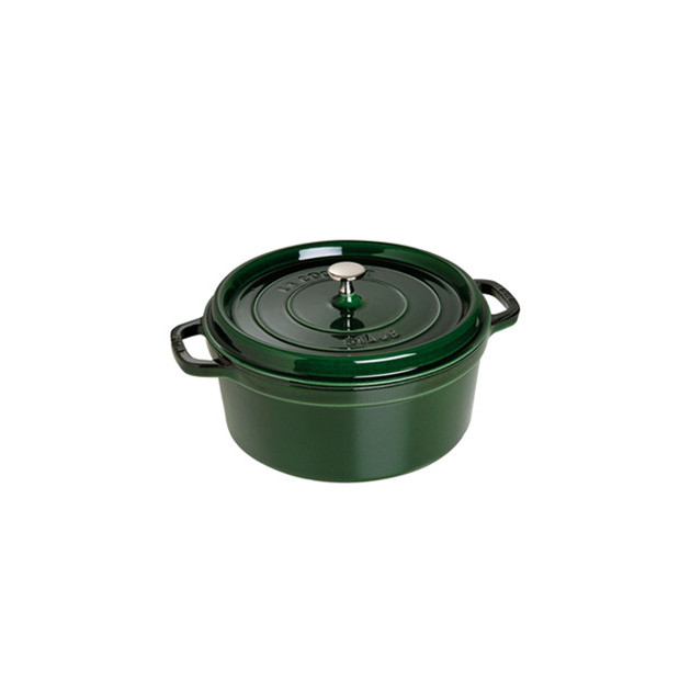 STAUB Cocotte Fonte Ronde 24 cm Vert Basilic Majolique 3.8 L