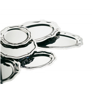 Plat de Service Louis XV Inox 30 x 19,5 cm Plat de Service Louis XV Inox 30 x 19,5 cm
