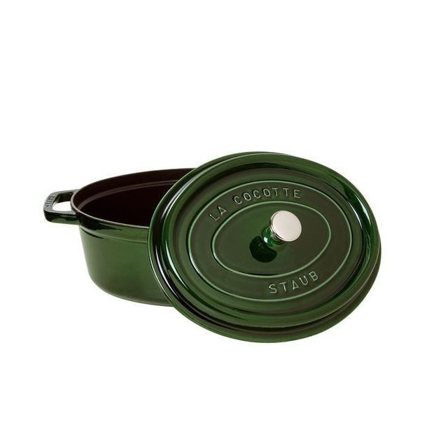 Cocotte Ovale 33 cm en fonte 6.7 l Vert Basilic Cocotte Ovale 33 cm en fonte 6.7 l Vert Basilic