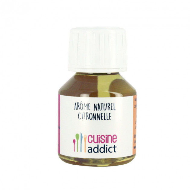 Arôme Alimentaire Naturel Citronnelle 58 ml Cuisineaddict