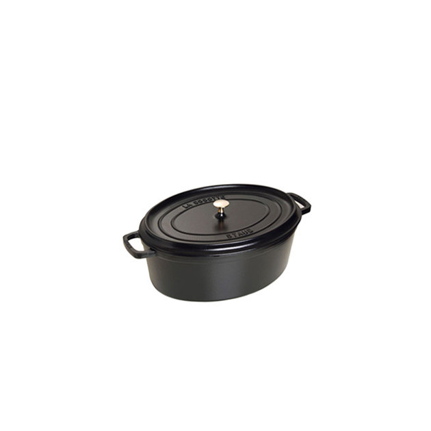 STAUB Cocotte Fonte Ovale 27 cm Noir Mat 3.2 L