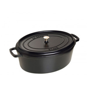 STAUB Cocotte Fonte Ovale 29 cm Noir Mat 4,2 L