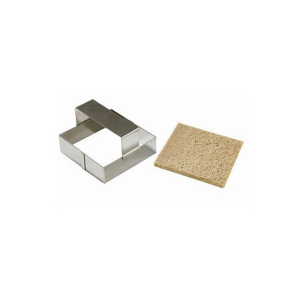 12 emporte-pièces carrés avec poussoirs et supports, Vaisselle et  présentation