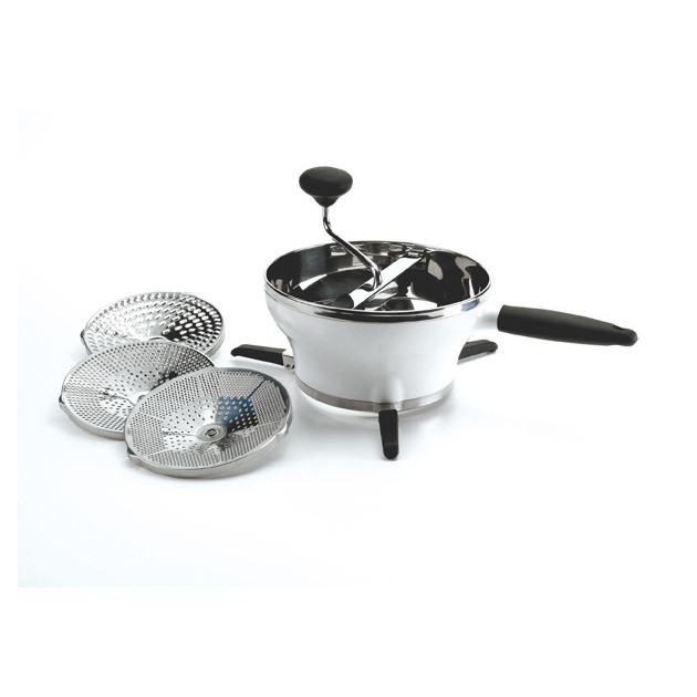 Moulin à Légumes 20 cm Inox, 3 grilles :achat, vente - Cuisine Addict