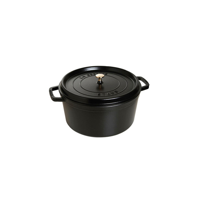 STAUB Cocotte Fonte Ronde 26 cm Noir Mat 5.2 L