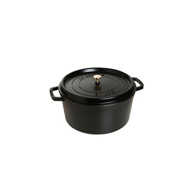 STAUB Cocotte Fonte Ronde 22 cm Noir Mat 2.6 L