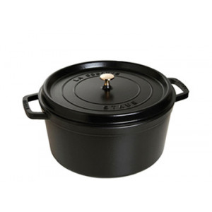 STAUB Cocotte Fonte Ronde 18 cm Noir Mat 1,7 L