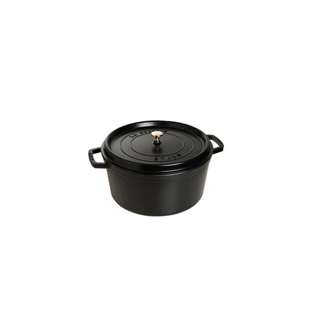 STAUB Cocotte Fonte Ronde 16 cm Noir Mat 1.2 L