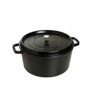 STAUB Cocotte Fonte Ronde 14 cm Noir Mat 0,8 L