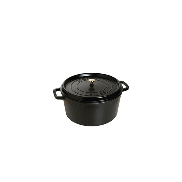 STAUB Cocotte Fonte Ronde 14 cm Noir Mat 0.8 L