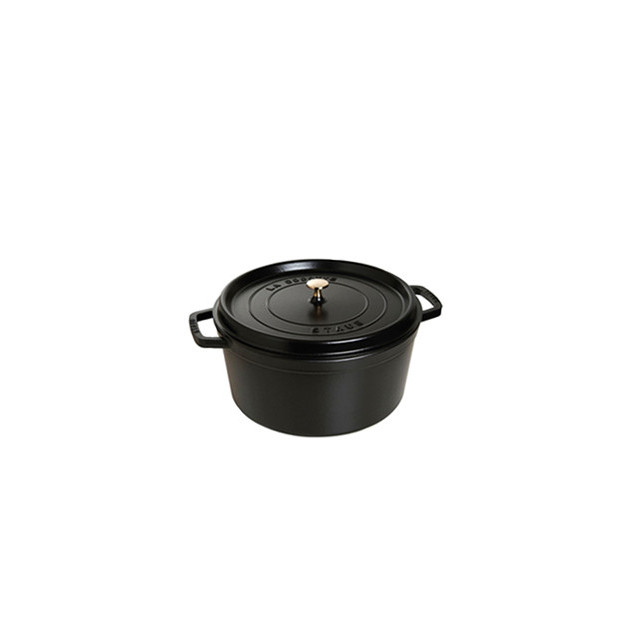 STAUB Cocotte Fonte Ronde 12 cm Noir Mat 0.4 L