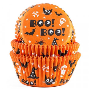 Caissettes Halloween Boo! Boo! (x50) Caissettes Halloween Boo! Boo! (x50)