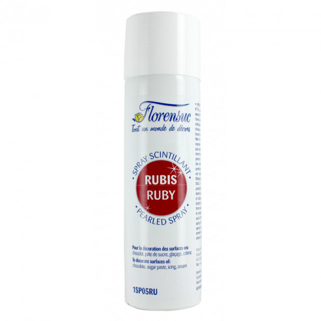 Spray Alimentaire Scintillant Rubis 250 ml Florensuc - ,  Achat, Vente