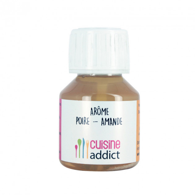 Arome alimentaire Naturel Poire Amande 58ml Cuisineaddict