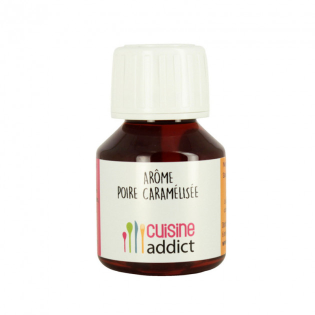 Arome alimentaire Poire caramelisee 58ml Cuisineaddict