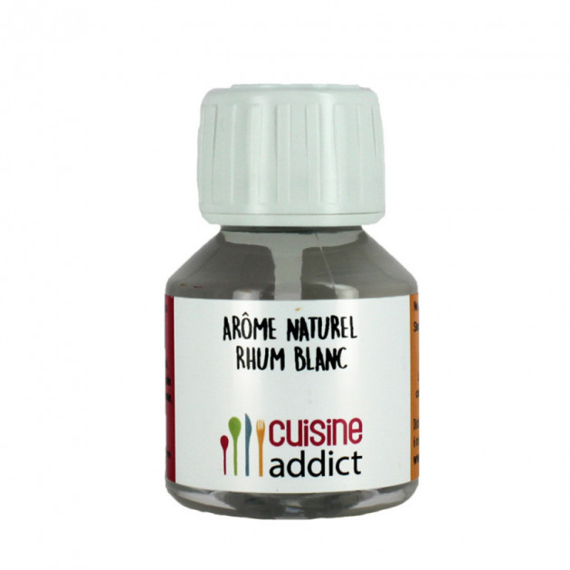 Arôme Alimentaire Naturel Rhum Blanc 58 ml Cuisineaddict
