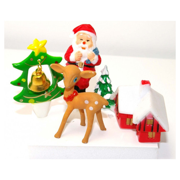 Decorations de Noel pour gateau (x4)