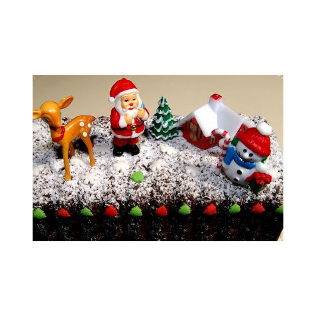 Decorations de Noel pour gateau (x4) Decorations de Noel pour gateau (x4)