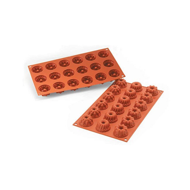 Moule mini Kougloffs assortis en silicone Silcon Flex 18 figures