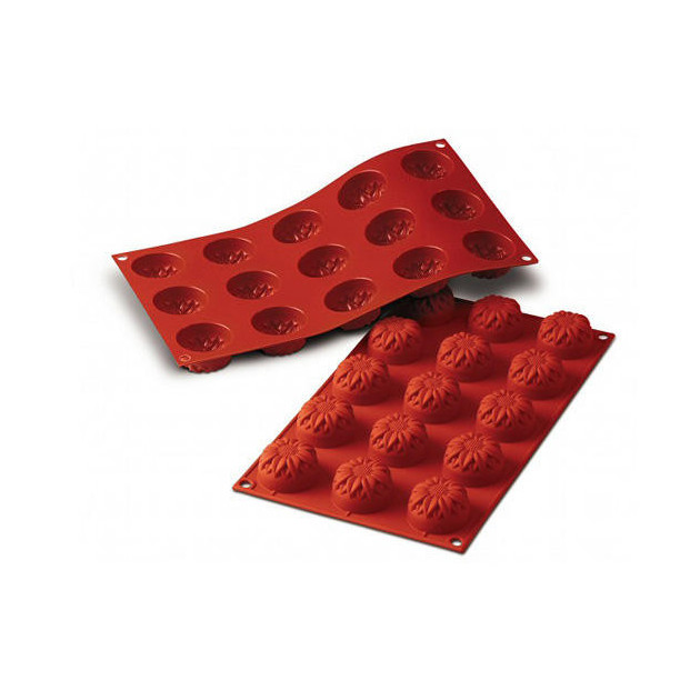 Moule Silicone Tournesols 4,4 cm x H 2,7 cm (x15) Silikomart