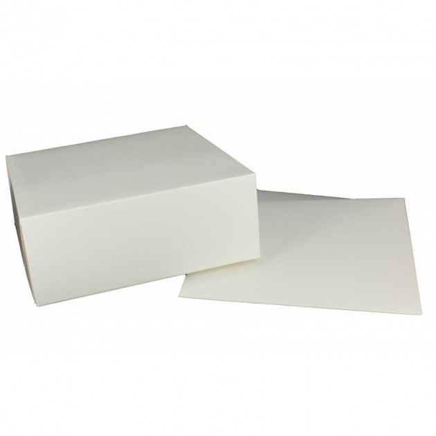 boîte patissiere blanche carree avec couvercle boîte patissiere blanche carree avec couvercle