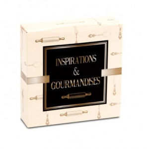 Boîte pâtissière Inspirations et Gourmandises - 23 x H 5 cm - (x50)