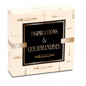 Boîte pâtissière Inspirations et Gourmandises - 26 x H 5 cm - (x50)