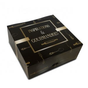 Boîte pâtissière Inspirations et Gourmandises - 20 x H 8 cm - (x50)