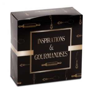 Boîte pâtissière Inspirations et Gourmandises - 28 x H 8 cm - (x50)