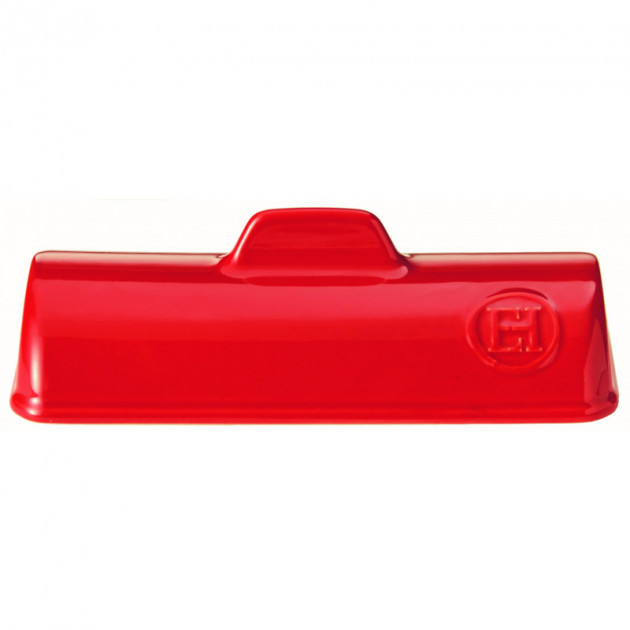 Couvercle avec poignee et logo de la Terrine Emile Henry