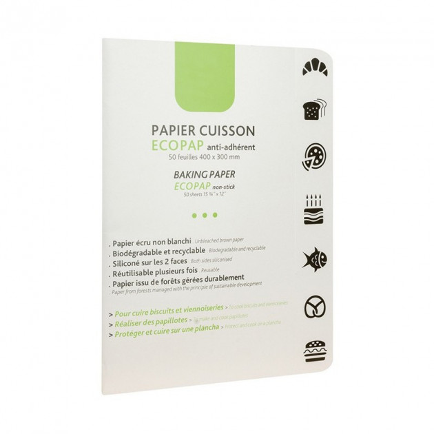 Papier Cuisson EcoPap 40 x 30 cm x50 feuilles Matfer