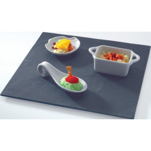 Assiette Ardoise carré 35 X 35 cm par LeBrun Assiette Ardoise carré 35 X 35 cm par LeBrun