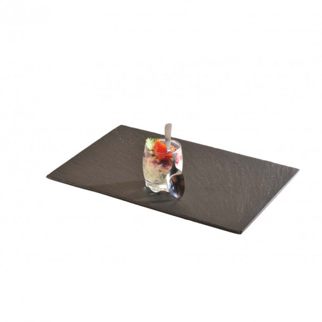 Assiette Ardoise rectangle 25 X 10 cm par LeBrun