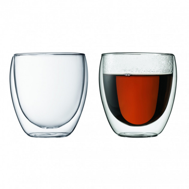 Tasse Double Paroi 25cl PAVINA Bodum (x2)- - achat,  acheter, vente