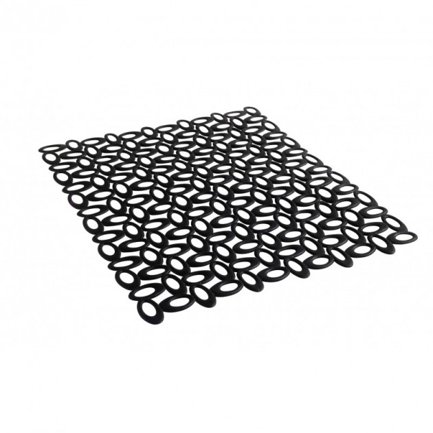 Tapis d'evier Noir forme Dentelle Mastrad