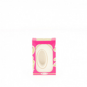 Bougie anniversaire chiffre 0 blanche avec filet doré