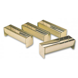 FIN DE SERIE Lot de 2 Gouttières à Mini-Bûche Fer Blanc