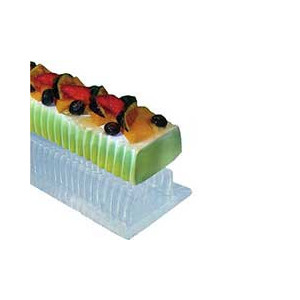 Moule Bûches Striées fond plat (x12)