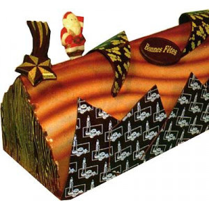 Moule Bûche Triangle Marbré (x12)