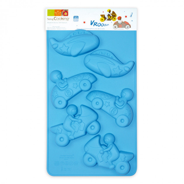 Moule En Silicone Scrapcooking Transports Voiture Avion Et Moto Moule A Gateaux Moule En Silicone Scrapcooking Transports Voiture Avion Et Moto Moule A Gateaux