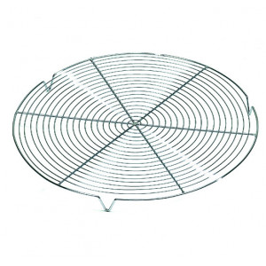 Grille Ronde avec pieds Chromée Ø 20 cm