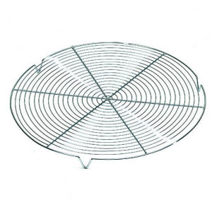 Grille Ronde avec pieds Chromée Ø 36 cm