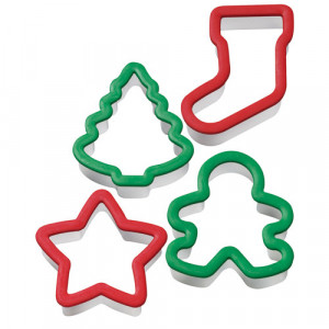 Emporte-Pièce Biscuit Noël 8,8 cm (x4) Wilton