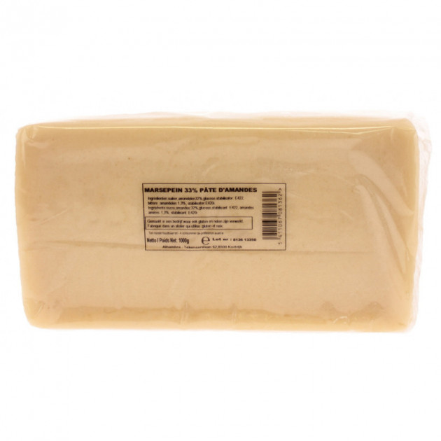 Pâte d'amande blanche 33% - 1 kilo épicerie vente achat acheter