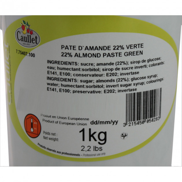 Pâte d'amande blanche 33% - 1 kilo épicerie vente achat acheter