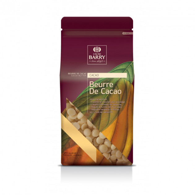 Beurre de Cacao Barry 1kg - 100% Pur Beurre de Cacao